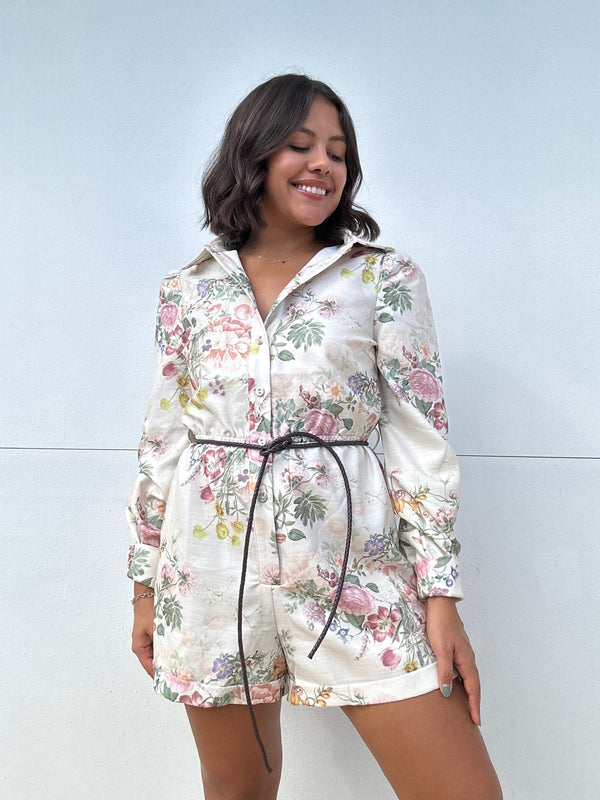 Floral Jumpsuit with belt