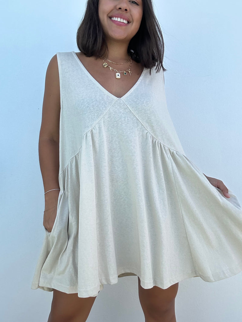 Sleeveless Babydoll Tunic Dress