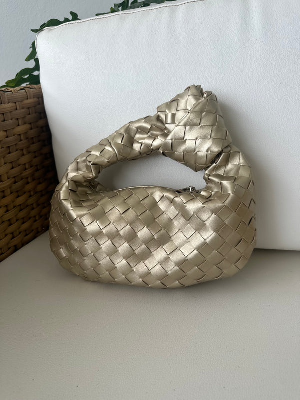 Braided Top Knot Clutch Bag