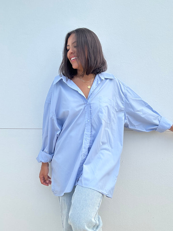 Poplin Button Down Shirt