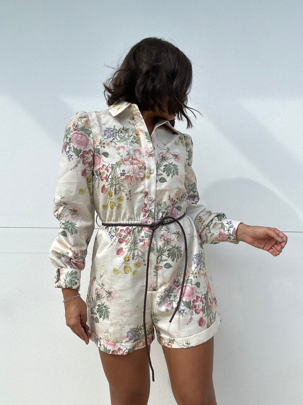 Floral Jumpsuit with belt