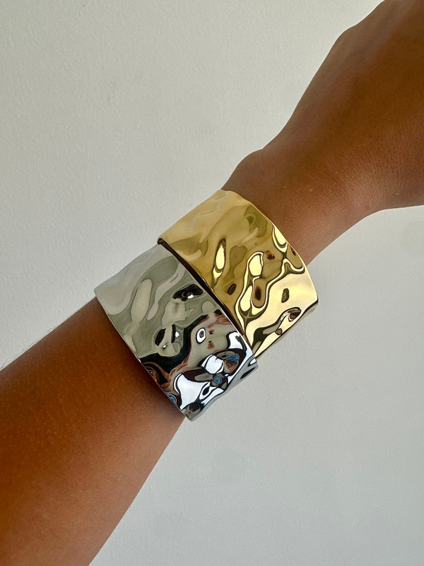 Textured Gold Cuff