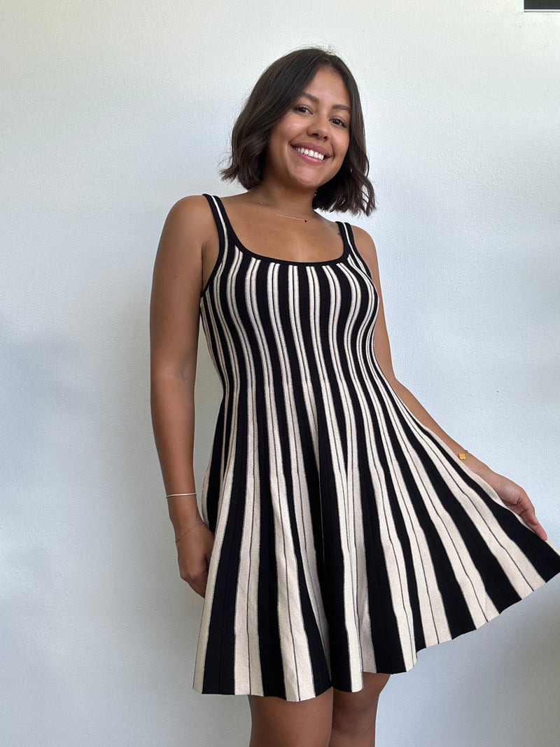 Stripe Ruffle Dress