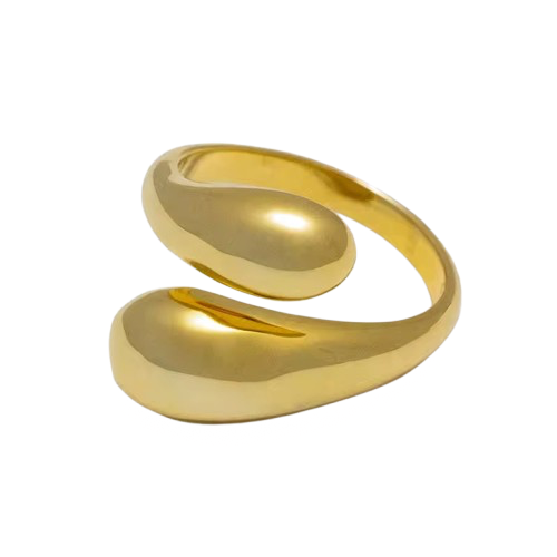Sculpted Open Gold Ring