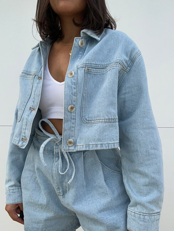 Cropped Denim Jacket