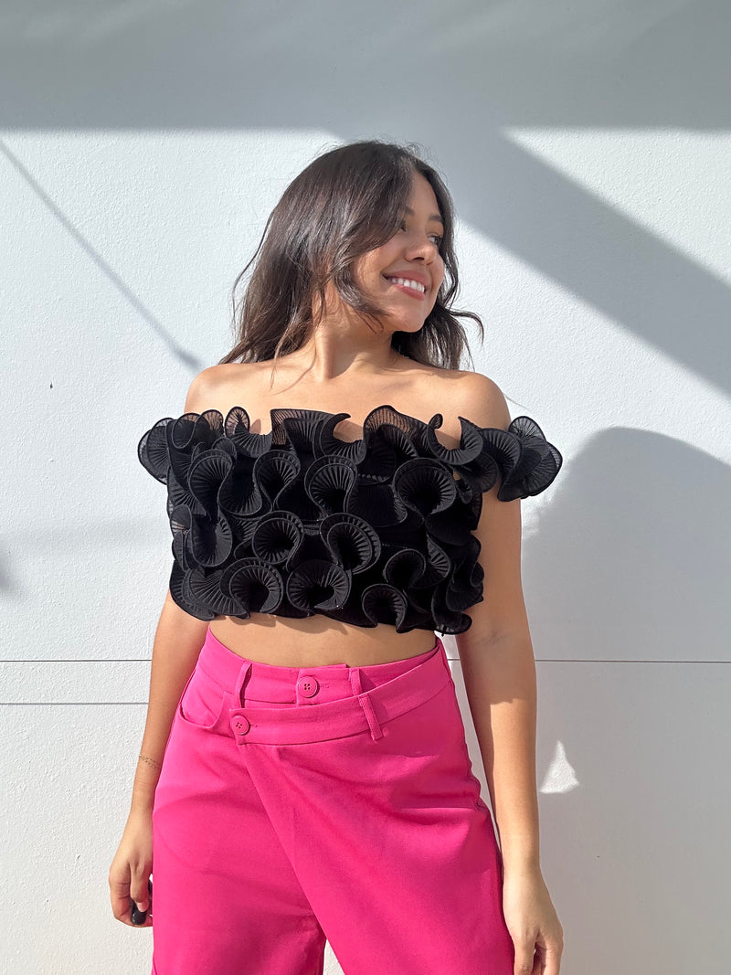 Ruffle Crop Top