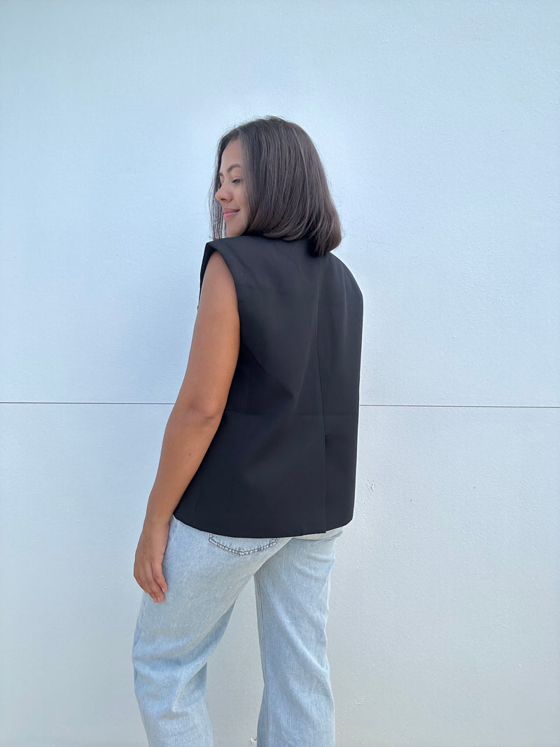 Oversize Asymmetrical Vest