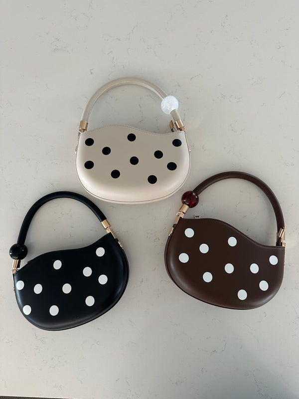 Polka Dot Crossbody Vegan Bag