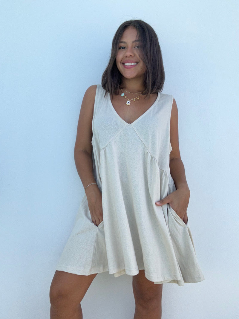 Sleeveless Babydoll Tunic Dress