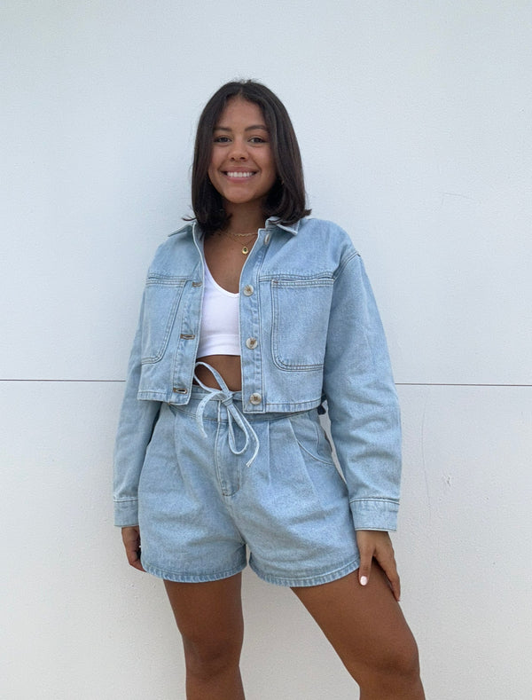 Cropped Denim Jacket