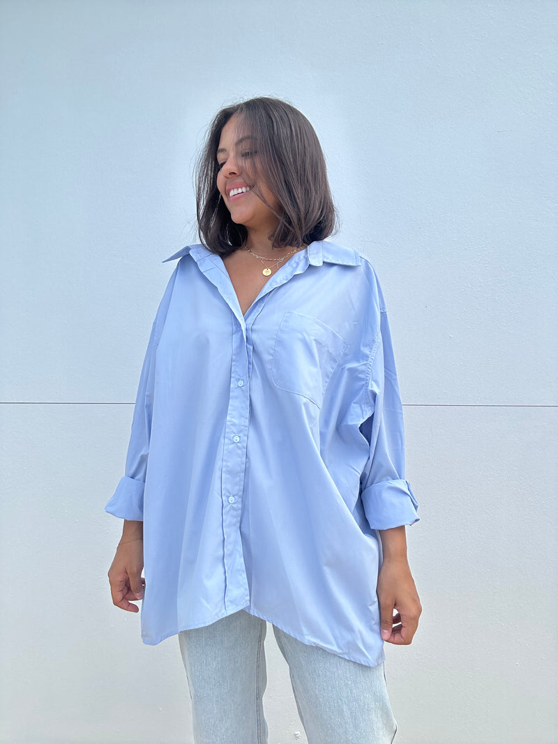 Poplin Button Down Shirt