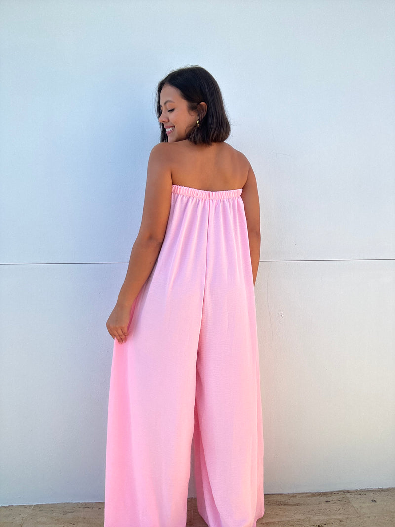 Strapless Flowy Jumpsuit