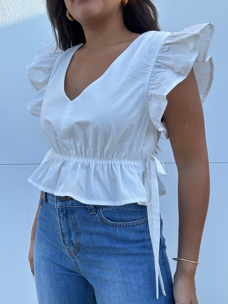 Ties and Ruffle Top