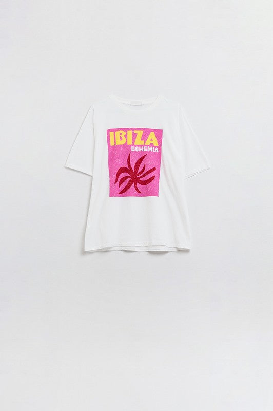 Ibiza T-Shirt with Graphic Print