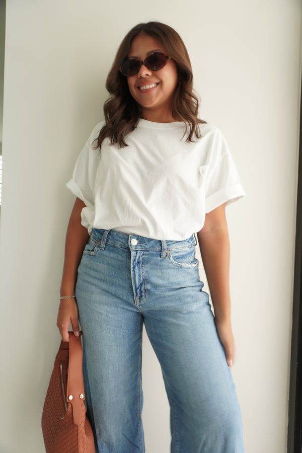 Lose Fit Cotton Short Sleeve Top