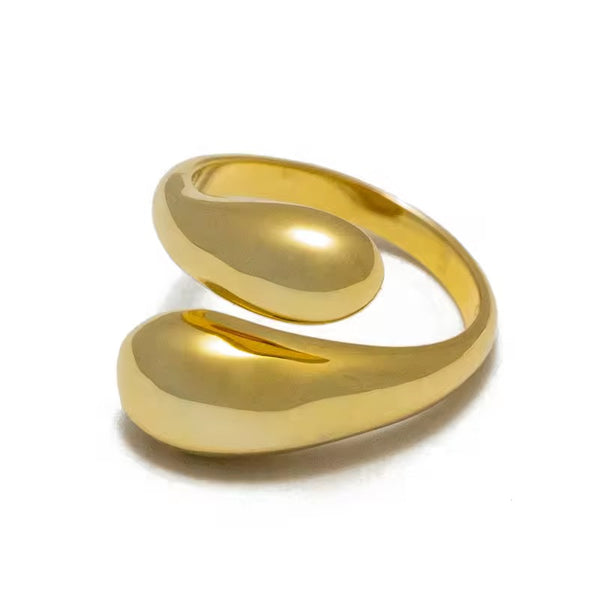 Sculpted Open Gold Ring