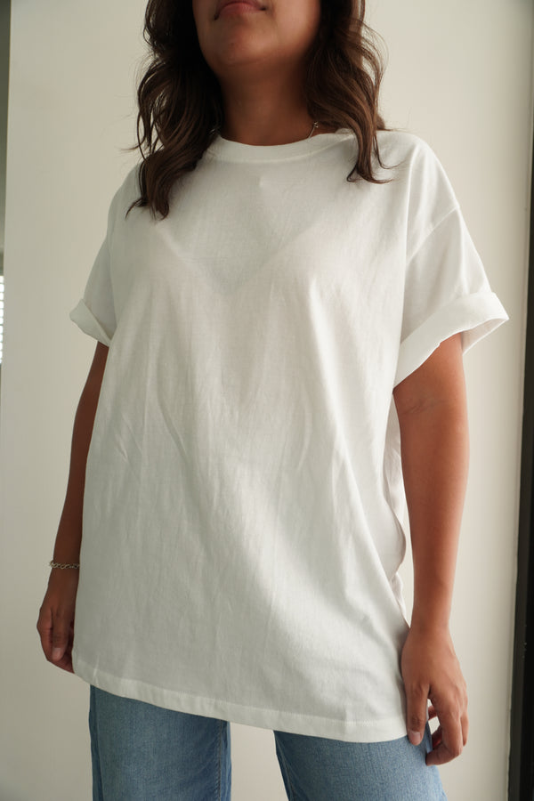 Lose Fit Cotton Short Sleeve Top