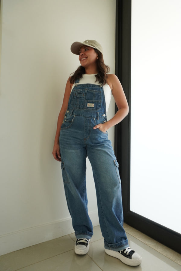 90s Cargo Utility Overalls