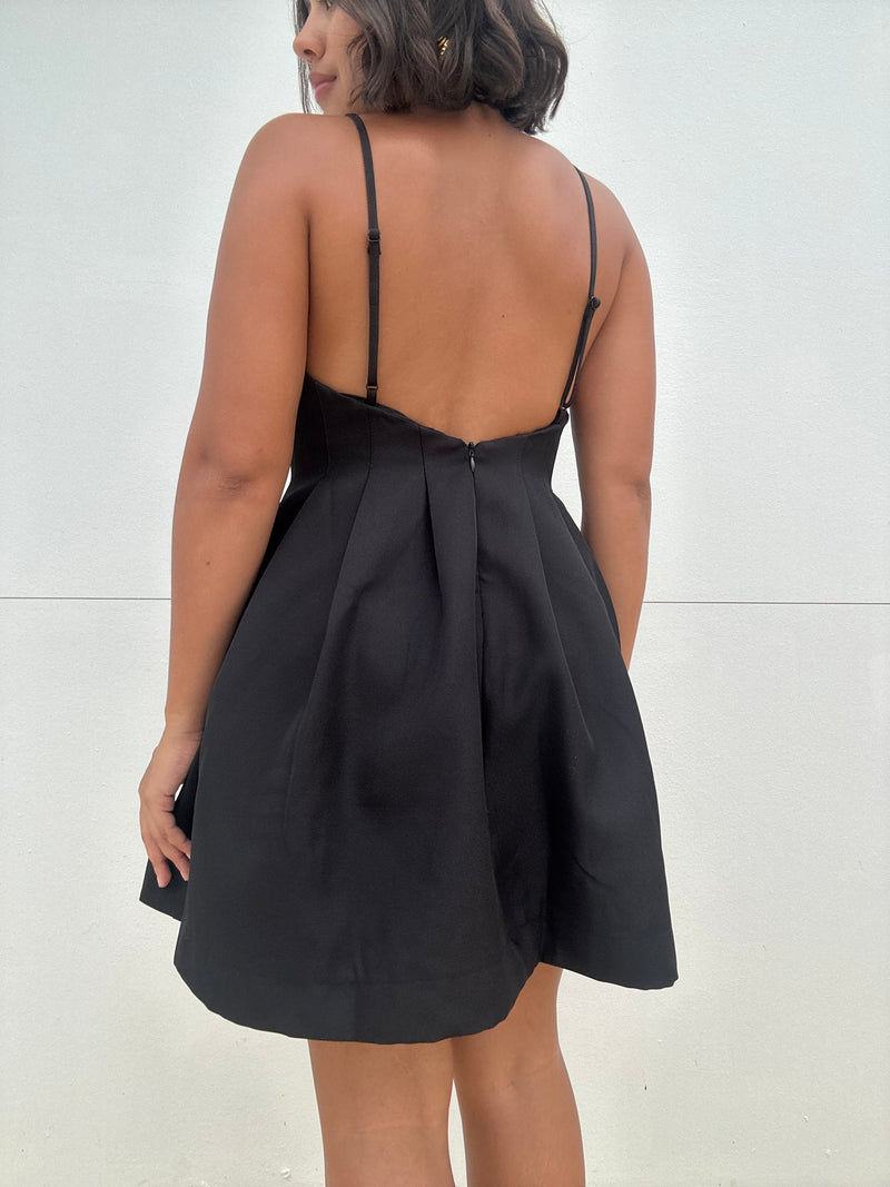 Waist Pintuck Strap Dress