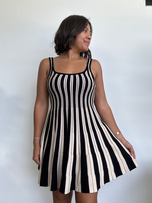 Stripe Ruffle Dress