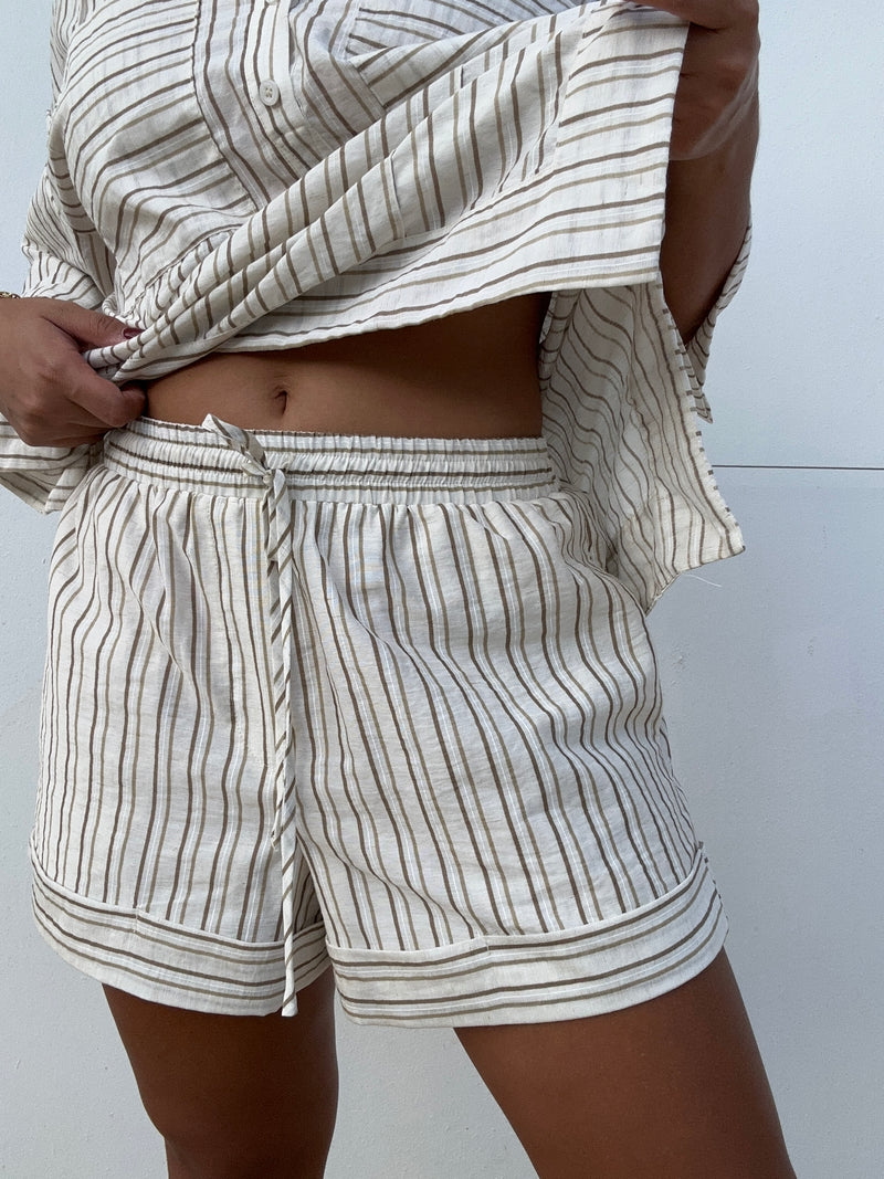 Stripped Short Set