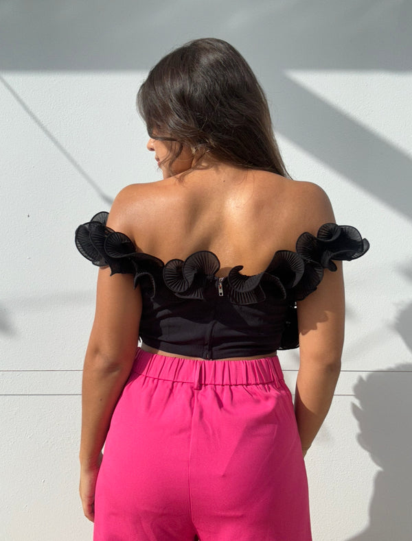 Ruffle Crop Top