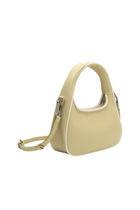 Vegan Leather Top Handle Bag