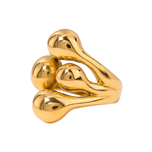 Asymmetric Four Claw Chunky Open Ring