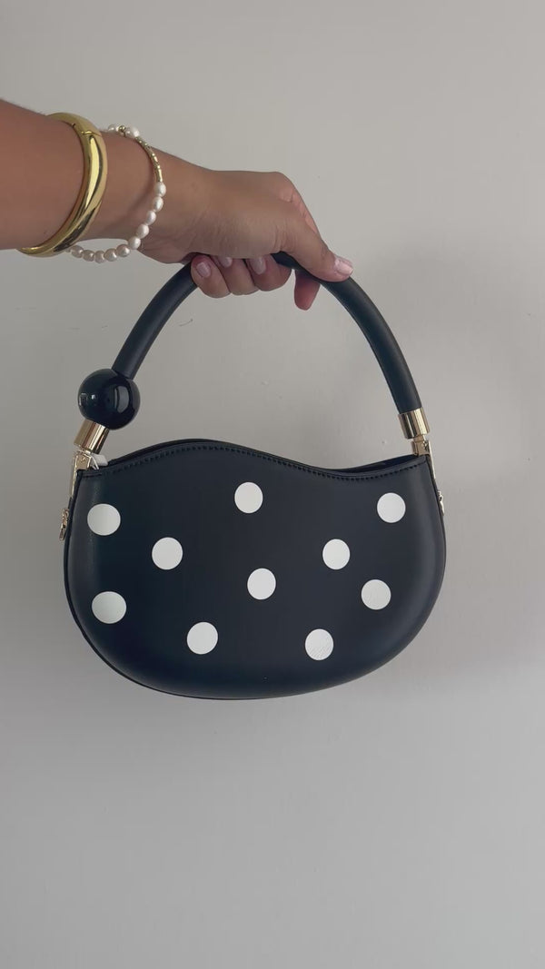 Polka Dot Crossbody Vegan Bag