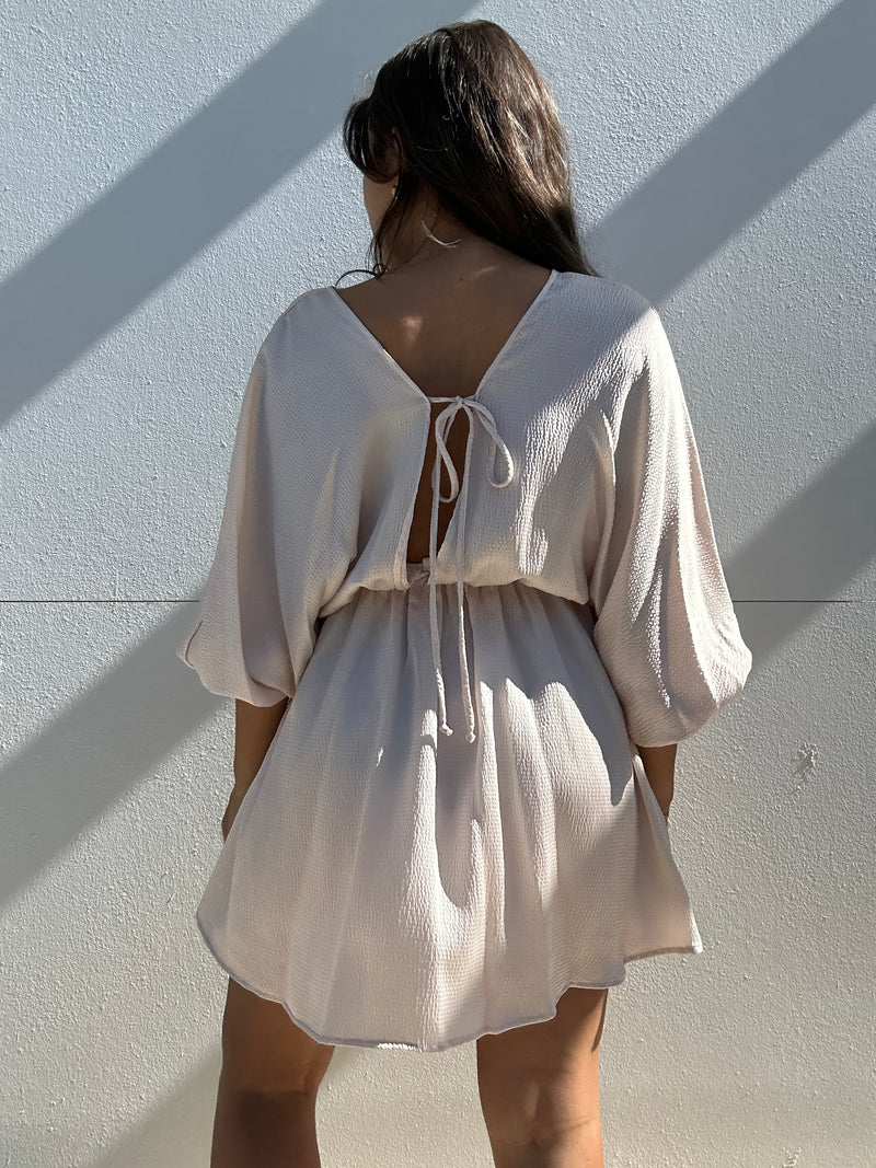 Hammered Satin Kimono Dress – Mola